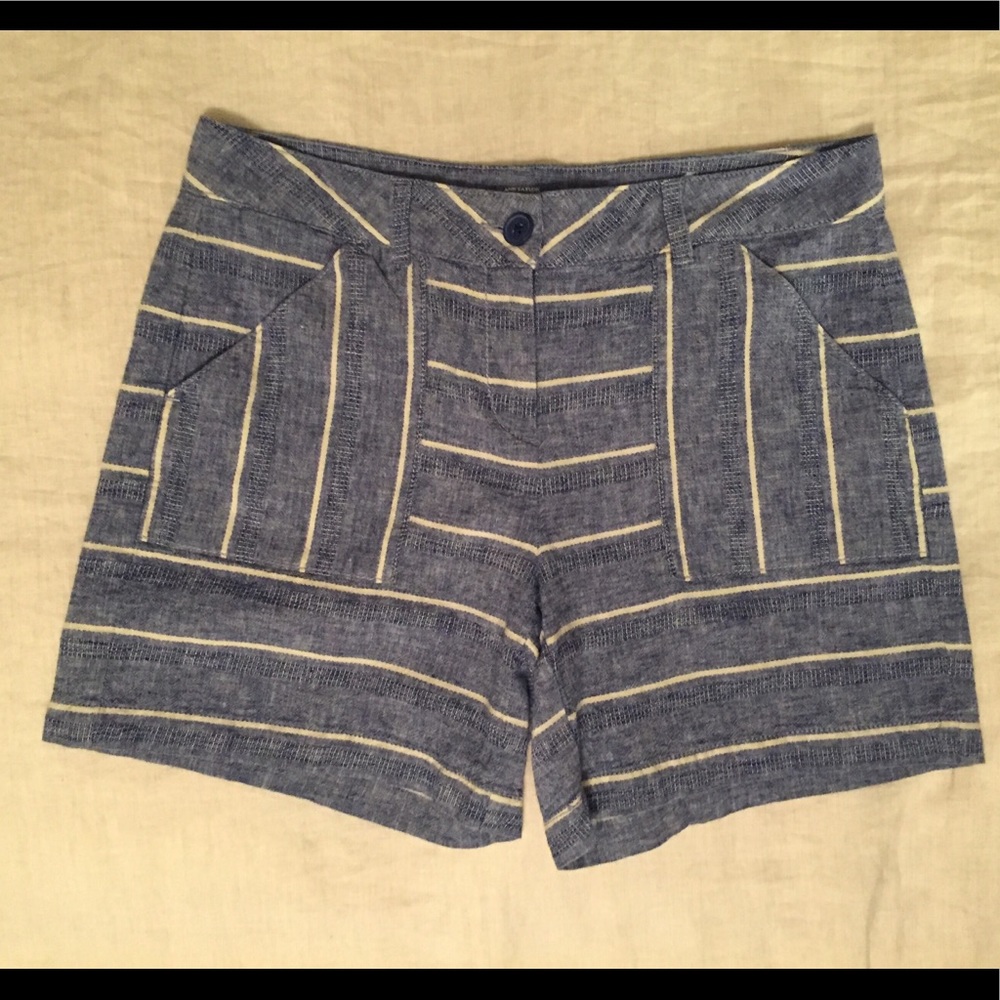Loft Chambray Stripe Sailor Shorts